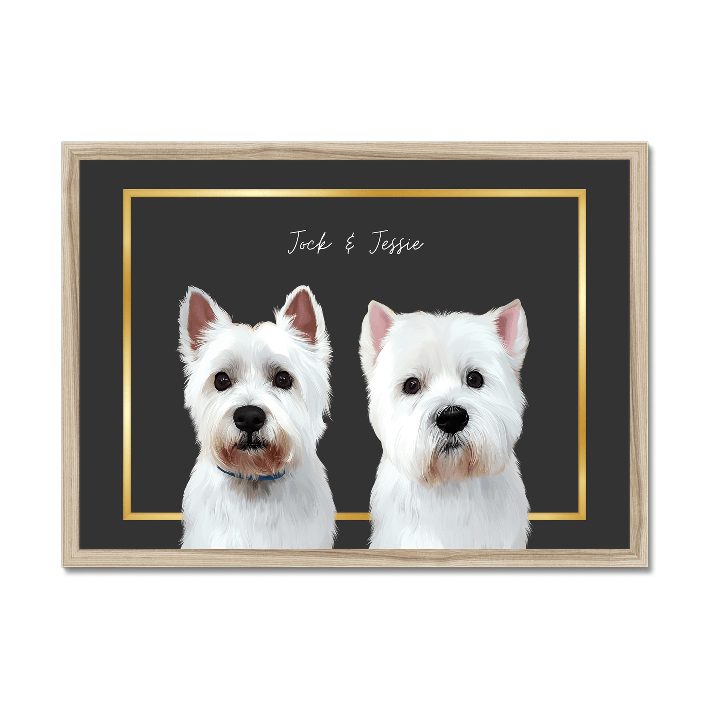 Custom Two-Pet Portrait