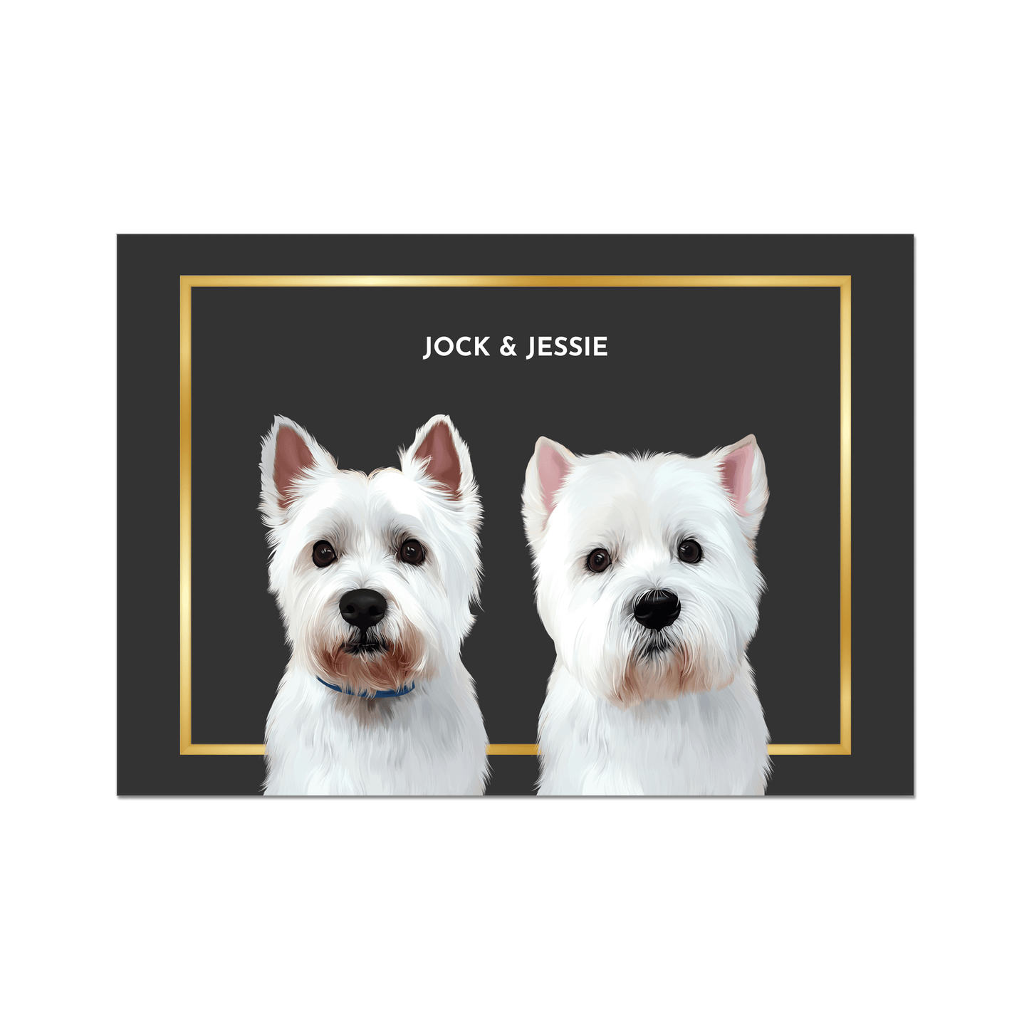 Custom Two-Pet Portrait