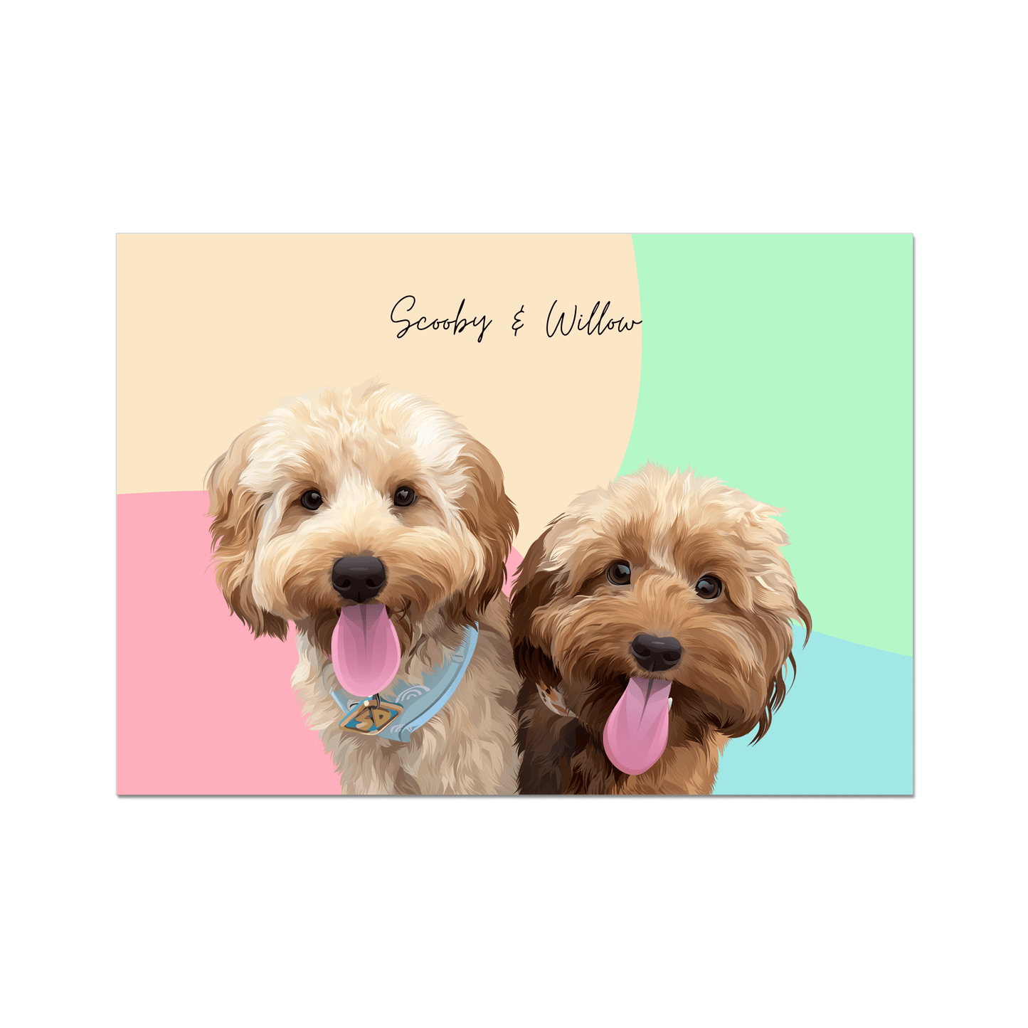 Custom Two-Pet Portrait