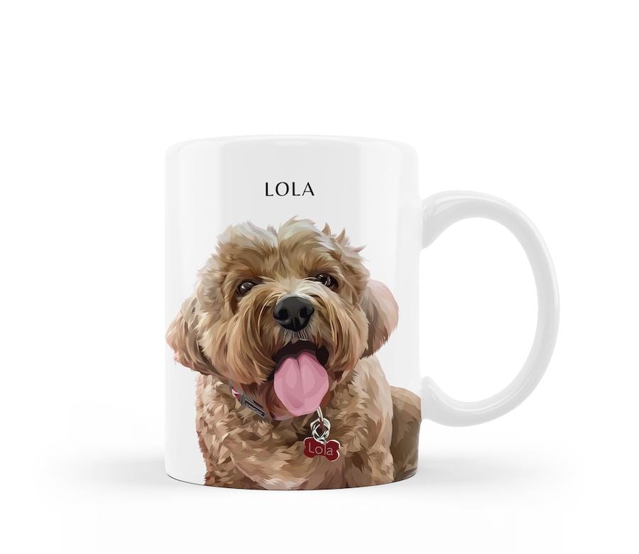 Custom Pet Mugs Designer Pet Portraits - Main Image