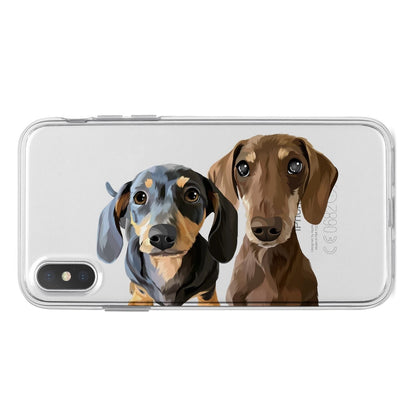 2 pet iphone clear case