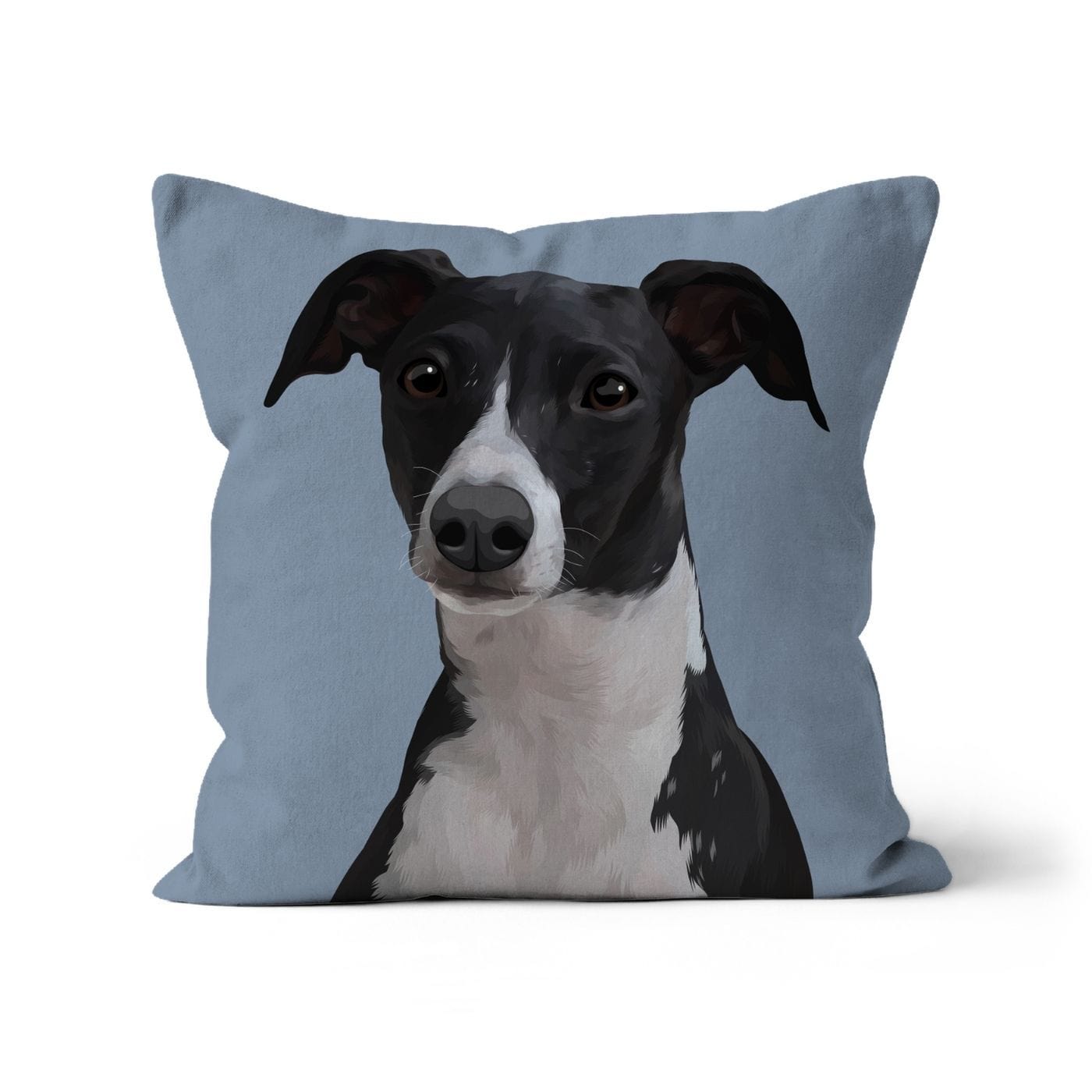 pet cushion blue suede