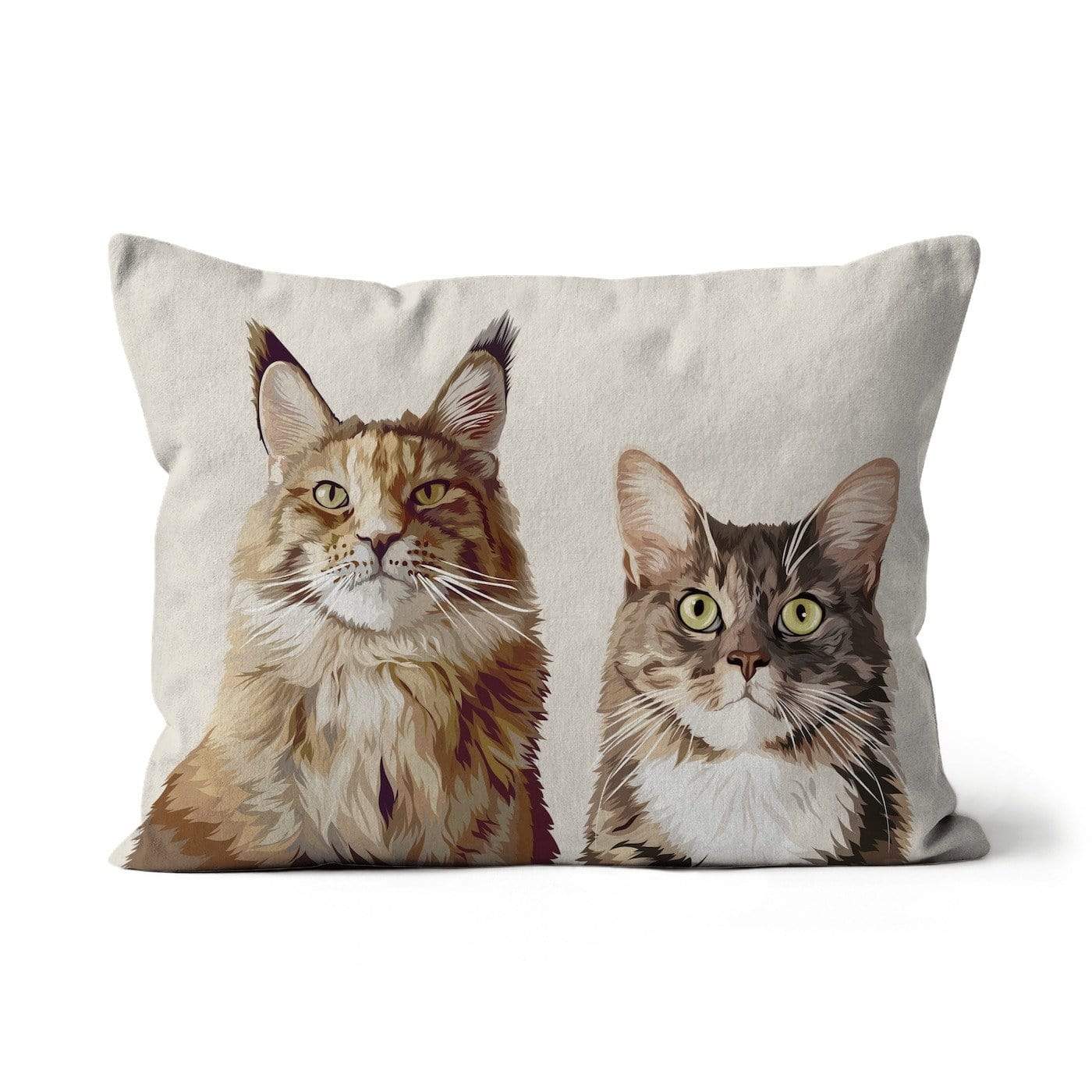 custom two pet pillow